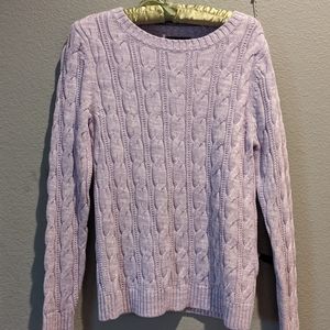 Lavender Knitted Sweater Shirt